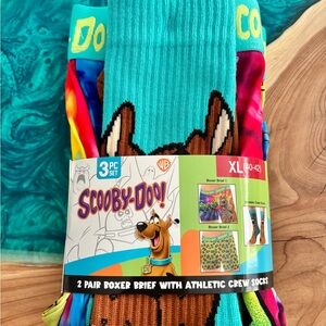 Scooby-Doo Boxer Briefs and Socks Set - Blue and Multicolor